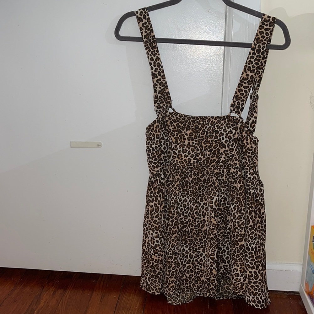 Cheetah print short dress